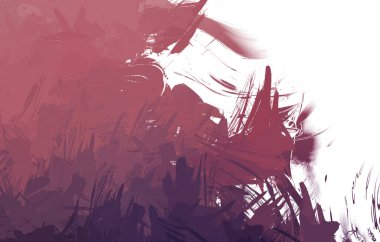 Duvar sanatı Eşsiz ve yaratıcı illüstrasyon. Fırça darbesi ile boyanmış. Renkli fırça darbelerinin soyut arkaplanı. Fırçalanmış canlı duvar kâğıdı. Boyalı sanatsal yaratım.