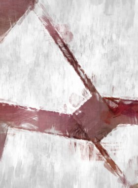 Soyut arkaplanda pürüzlü fırça darbeleri. Fırça boyası. Renkli boya darbeleri. Eşsiz duvar sanatı. Tuvaldeki modern sanat. Renkli çağdaş sanat eserleri. 