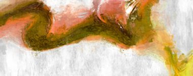 Soyut arkaplanda pürüzlü fırça darbeleri. Fırça boyası. Renkli boya darbeleri. Eşsiz duvar sanatı. Tuvaldeki modern sanat. Renkli çağdaş sanat eserleri. 