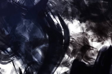 Sanatsal soyut arkaplan. Doku boyalı duvar kağıdı. Boya darbeleriyle yaratıcı bir illüstrasyon. Fırça desenli resim.