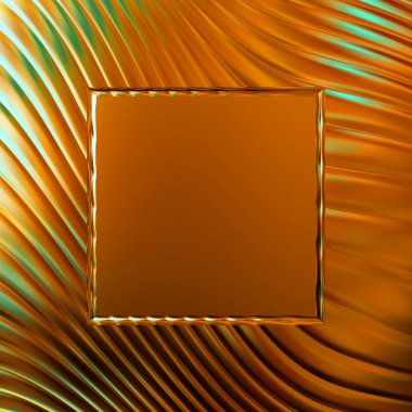 Soyut çerçeveli arkaplan. Renkli, canlı, dalgalı bir duvar kağıdı. Merkezi çerçeveli yaratıcı grafik 2d çizim. Dinamik şekilli modaya uygun sıvı örtüsü.