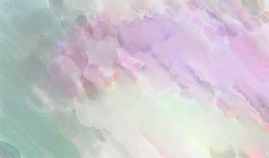 Yumuşak suluboya duvar kağıdı. Hafifçe fırçalanmış renkleri olan sanatsal bir resim. Pastel renkler arkaplana dokunmuş. Soyut duvar sanatı..