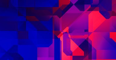 Dinamik bileşime sahip minimalist düz stil içinde modayı takip eden geometrik soyut arkaplan. 