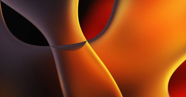 Soyut arkaplan. Değişken renk değişim dalgaları, dinamik hareketlerle. Işık dalgalarının neon renkli soyut tasarımı. Duvar kağıdı, afiş, arkaplan, kart, kitap illüstrasyonu, web sitesi.