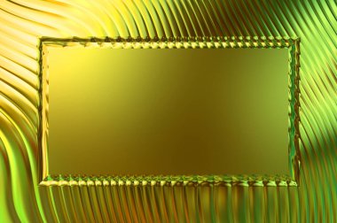 Soyut çerçeveli arkaplan. Renkli, canlı, dalgalı bir duvar kağıdı. Merkezi çerçeveli yaratıcı grafik 2d çizim. Dinamik şekilli modaya uygun sıvı örtüsü.