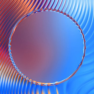 Soyut çerçeveli arkaplan. Renkli, canlı, dalgalı bir duvar kağıdı. Merkezi çerçeveli yaratıcı grafik 2d çizim. Dinamik şekilli modaya uygun sıvı örtüsü.