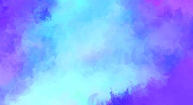 Renkli fırça darbelerinin 2D çizimi. Dekoratif desenli resim. canlı boya desenli arkaplan.