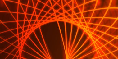 Işık dalgalarının neon renkli soyut tasarımı. Dijital arka plan ve neon ışığı parlama efekti. Parlak ışınlar duvar kağıdı.