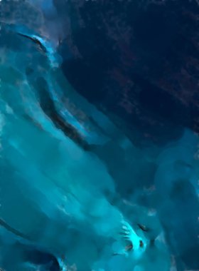 Modern sanat. Renkli çağdaş sanat eserleri. Renkli boya darbeleri. Soyut arkaplanda fırça darbeleri. fırça boyası.