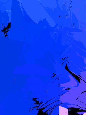 Duvar sanatı Eşsiz ve yaratıcı illüstrasyon. Fırça darbesi ile boyanmış. Renkli fırça darbelerinin soyut arkaplanı. Fırçalanmış canlı duvar kâğıdı. Boyalı sanatsal yaratım.