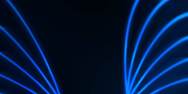 Işık dalgalarının neon renkli soyut tasarımı. Dijital arka plan ve neon ışığı parlama efekti. Parlak ışınlar duvar kağıdı.