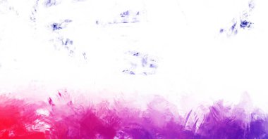 Canlı fırça darbeleriyle boyanmış. Renkli desenli resim. Fırçalanmış duvar kağıdını boya.