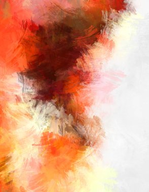 Boya darbeleri. 2D İllüstrasyon. Taranmış Boyalı Soyut Arkaplan. Fırça darbesi ile boyanmış. Modern sanat.