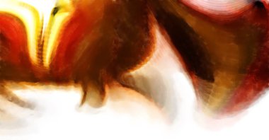 Modern sanat. Renkli çağdaş sanat eserleri. Renkli boya darbeleri. Soyut arkaplanda fırça darbeleri. fırça boyası.