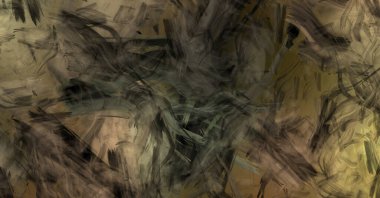 Modern sanat. Taranmış Boyalı Soyut Arkaplan. Fırça darbesi ile boyanmış. Boya darbeleri. 2B Görüntü
