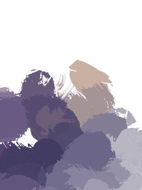 Taranmış Boyalı Soyut Arkaplan. Vahşi kaotik fırça darbeleri. Boya darbeleri. 2D İllüstrasyon. Fırça darbeli resim. 