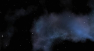 Galaksi uzayındaki yıldız alanı renkli nebula ile. Uzayın derinliklerinin bilim kurgu geçmişi. Ruhsal duvar kağıdı.