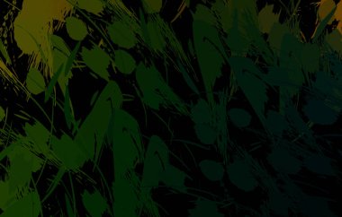 Vahşi fırça darbeleriyle yaratıcı soyut resim. Artistik fırça darbeleriyle donatılmış. Renkli ve canlı bir tasvir. Boyalı sanat.