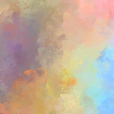 Duvar sanatı Eşsiz ve yaratıcı illüstrasyon. Fırça darbesi ile boyanmış. Renkli fırça darbelerinin soyut arkaplanı. Fırçalanmış canlı duvar kâğıdı. Boyalı sanatsal yaratım.