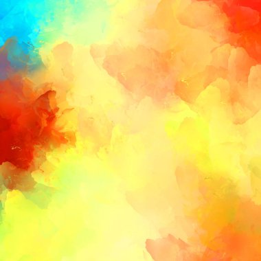 Canlı fırça darbeleriyle boyanmış. Renkli desenli resim. Fırçalanmış duvar kağıdını boya.