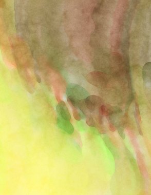 Pastel renklerde suluboya resim. Poster, duvar sanatı, afiş, kart, kitap kapağı ya da ambalaj için rahatlatıcı kompozisyonun yumuşak renkli çizimi. Modern fırça darbeleri resim.