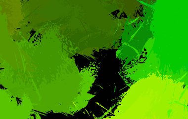 Sanatsal soyut arkaplan. Doku boyalı duvar kağıdı. Boya darbeleriyle yaratıcı bir illüstrasyon. Fırça desenli resim.