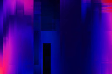 Renkli ve canlı geometrik şekiller katmanları var. Bir teknoloji planının dijital illüstrasyonu. Gelecekçi tasarım şablonu.