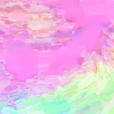 El yapımı sürreal soyut desenli suluboya. Modern sanatsal resim. 2D çizim. Arkaplan boyası karışımı. Yaratıcı duvar sanatı. Çağdaş sanat.