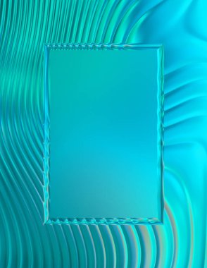 Soyut çerçeveli arkaplan. Renkli, canlı, dalgalı bir duvar kağıdı. Merkezi çerçeveli yaratıcı grafik 2d çizim. Dinamik şekilli modaya uygun sıvı örtüsü.