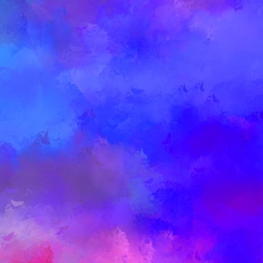 Canlı fırça darbeleriyle boyanmış. Renkli desenli resim. Fırçalanmış duvar kağıdını boya.