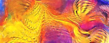 Modern sanat. Renkli çağdaş sanat eserleri. Renkli boya darbeleri. Soyut arkaplanda fırça darbeleri. fırça boyası.