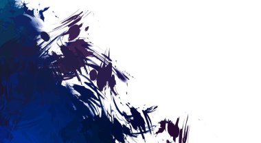 Taranmış Boyalı Soyut Arkaplan. Vahşi kaotik fırça darbeleri. Boya darbeleri. 2D İllüstrasyon. Fırça darbeli resim. 