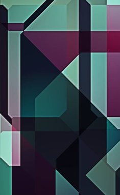 Dairesel şekillerin katmanları renkli ve canlı bir tasarım yaratıyor. Dairelerin sayısal çizimi. Gelecekçi tasarım şablonu.