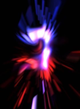 Işık parçacık izleri. Parlayan parçacıkları ve çizgileri olan ışık patlaması yıldızı. Güzel hareketli soyut ışın arkaplanı.