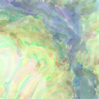 Çağdaş sanat. El işçiliğinin renkli dokusu. Modern resim. Yüzeyde suluboya vuruşlar. Sanatsal arkaplan resmi. Tablo üzerinde soyut resim. Fırça darbeleri.