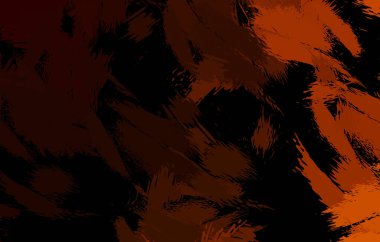 Vahşi fırça darbeleriyle yaratıcı soyut resim. Artistik fırça darbeleriyle donatılmış. Renkli ve canlı bir tasvir. Boyalı sanat.