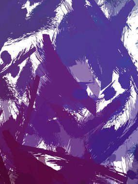 Renkli fırça darbelerinin 2B çizimi. Dekoratif doku resmi. Canlı boya desenli arka plan. Kaotik fırça darbeleri resim.