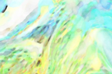 Çılgın suluboya şablonu. Yaratıcı soyutlama. Modern sanat eserleri. 2D çizim. Dijital doku duvar kağıdı. Sanatsal sulu arkaplan malzemesi.