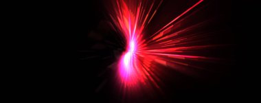 Fütürist mercek patlaması. Parlayan parçacıkları ve çizgileri olan ışık patlaması yıldızı. Güzel soyut ışın arkaplanı.