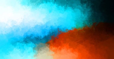 Taranmış Boyalı Soyut Arkaplan. Fırça darbesi ile boyanmış. Sanatsal canlılık ve renkli duvar kağıdı.