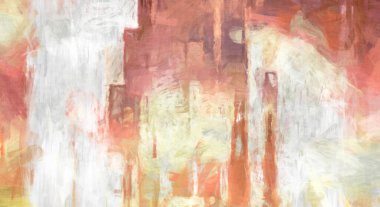 Soyut arkaplanda pürüzlü fırça darbeleri. Fırça boyası. Renkli boya darbeleri. Eşsiz duvar sanatı. Tuvaldeki modern sanat. Renkli çağdaş sanat eserleri. 