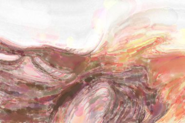 Suluboya fırça darbeleri. Modern sanat. Soyut doku. 2D çizim. Yüzeyde etkileyici el yapımı suluboya. Renkli bir fon. Çok renkli arkaplan. Çağdaş duvar sanatı. 