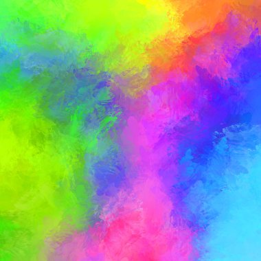 Yaratıcı soyut resim. Artistik fırça darbeleriyle donatılmış. Renkli ve canlı bir illüstrasyon. boyalı sanat.