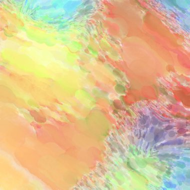 Çağdaş sanat. El işçiliğinin renkli dokusu. Modern resim. Yüzeyde suluboya vuruşlar. Sanatsal arkaplan resmi. Tablo üzerinde soyut resim. Fırça darbeleri. 