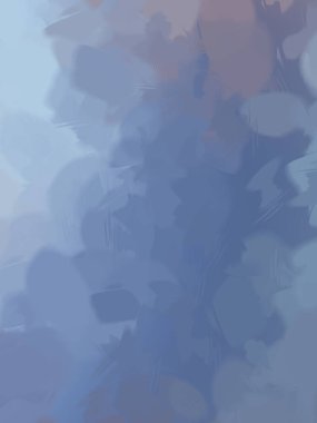 Vahşi fırça darbeleri. Taranmış Boyalı Soyut Arkaplan. Fırça darbesi ile boyanmış. Boya darbeleri. 2B Görüntü.