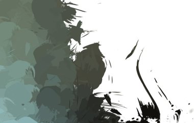 Duvar sanatı Eşsiz ve yaratıcı illüstrasyon. Fırça darbesi ile boyanmış. Renkli fırça darbelerinin soyut arkaplanı. Fırçalanmış canlı duvar kâğıdı. Boyalı sanatsal yaratım.