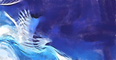 Modern sanat. Renkli çağdaş sanat eserleri. Renkli boya darbeleri. Soyut arkaplanda fırça darbeleri. fırça boyası.