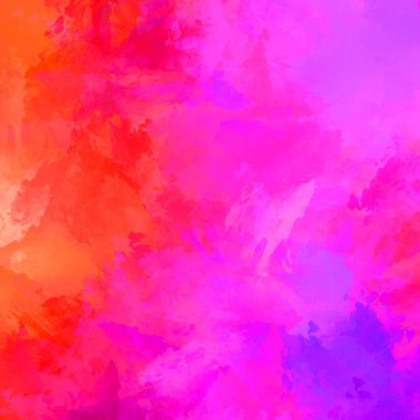 Duvar sanatı Eşsiz ve yaratıcı illüstrasyon. Fırça darbesi ile boyanmış. Renkli fırça darbelerinin soyut arkaplanı. Fırçalanmış canlı duvar kâğıdı. Boyalı sanatsal yaratım.