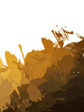 Taranmış Boyalı Soyut Arkaplan. Vahşi kaotik fırça darbeleri. Boya darbeleri. 2D İllüstrasyon. Fırça darbeli resim. 