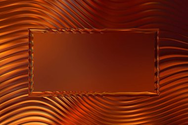 Soyut çerçeveli arkaplan. Renkli, canlı, dalgalı bir duvar kağıdı. Merkezi çerçeveli yaratıcı grafik 2d çizim. Dinamik şekilli modaya uygun sıvı örtüsü.